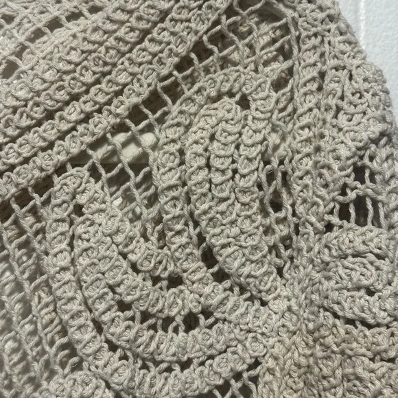 Knit lace cardigan ivory size xl button up. Scandigirl coquette boho - Picture 3 of 7